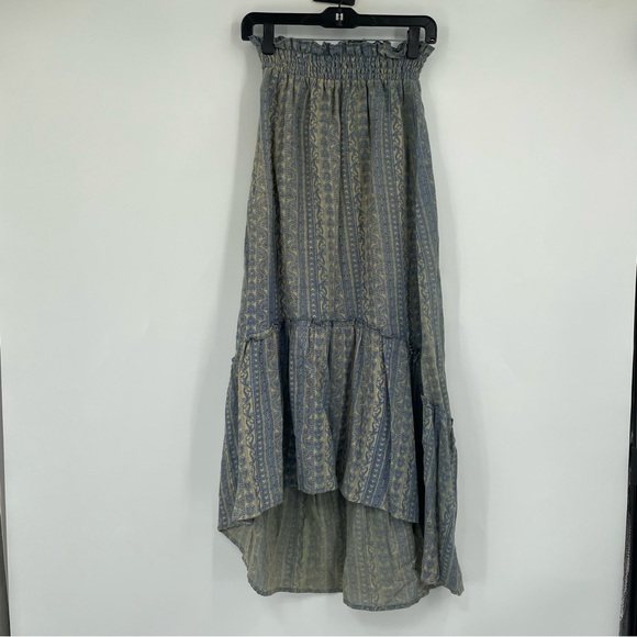 Lakhays Los Angeles Elephant Three Tiered Long Skirt Size S|M - Picture 2 of 10